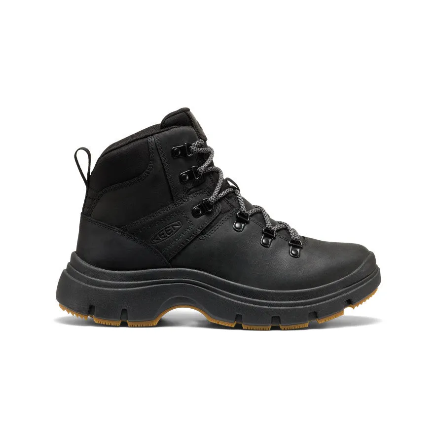 Cloud cushion Shock Diffusion Midsole Women's Kosa Leather Boot  |  Black