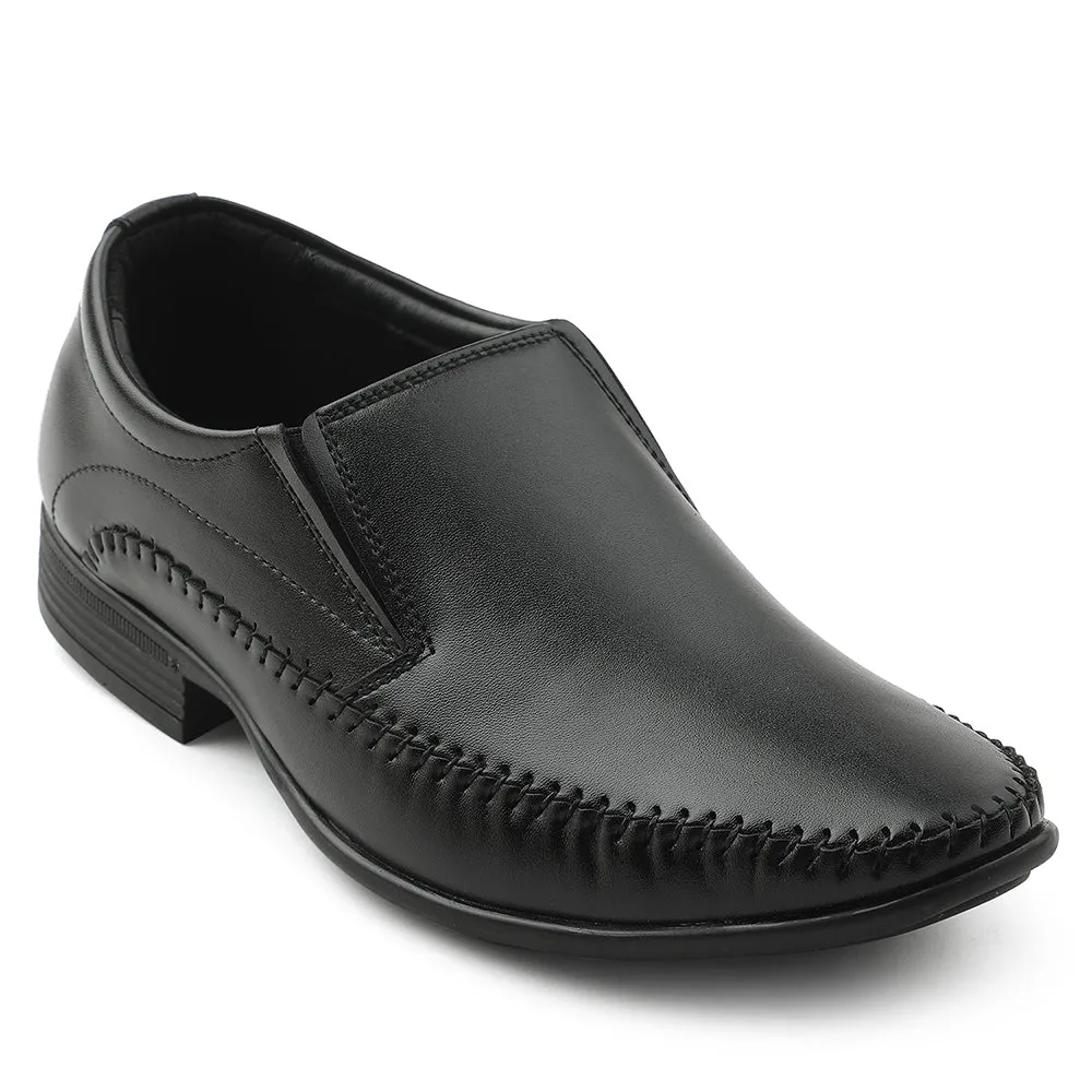 Versatile Shoes Bride Side Fortune Black Formal Non Lacing Moccasin Shoes For Men HML-18E By Liberty