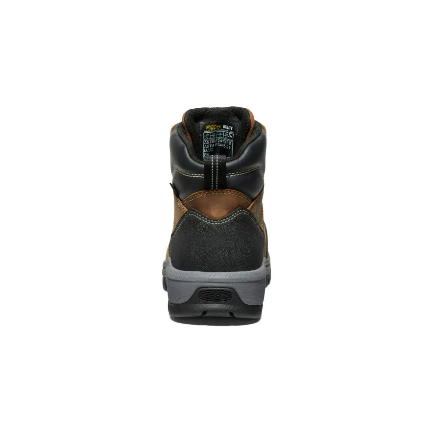 Men's Evanston 6" Waterproof Boot (Carbon Toe)  |  Bison/Black Mid Top
