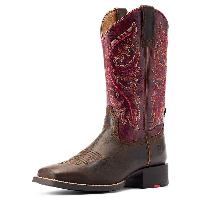 Ariat Ladies' Round Up Boot Secure And Comfortable High   Quality Leather