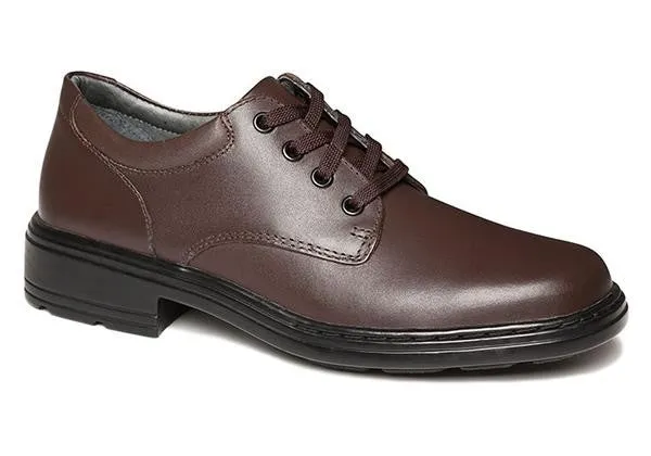 Playground - ready kids' shoes Clarks Infinity Senior Brown Leather School Shoes