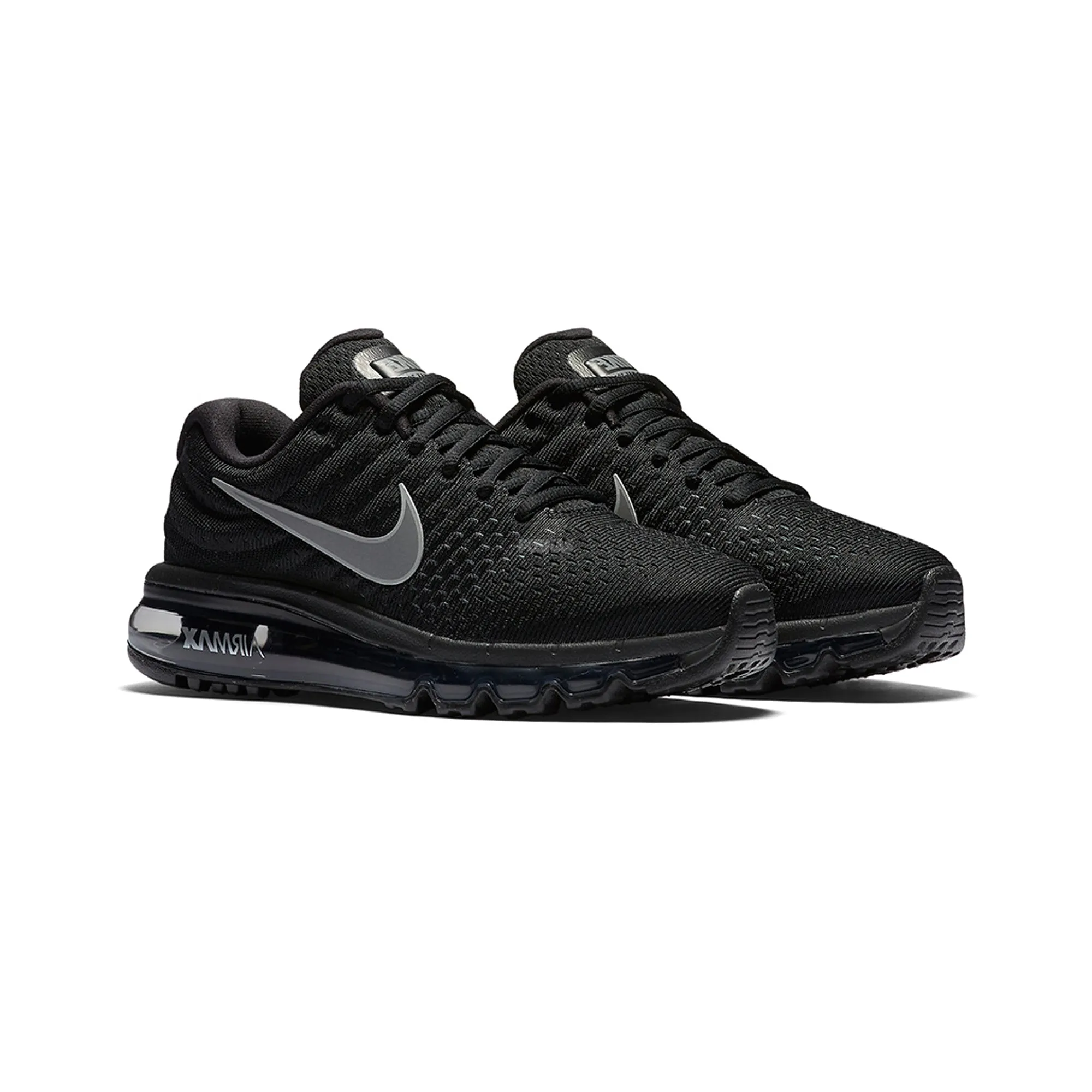 Nike Air Max 2017 'Triple Black' Women's (2017) velcro