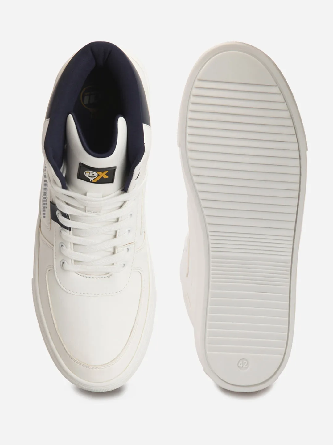 Daily Casual Men's White Ankle Top Active Graphic Sneaker (IX1063)