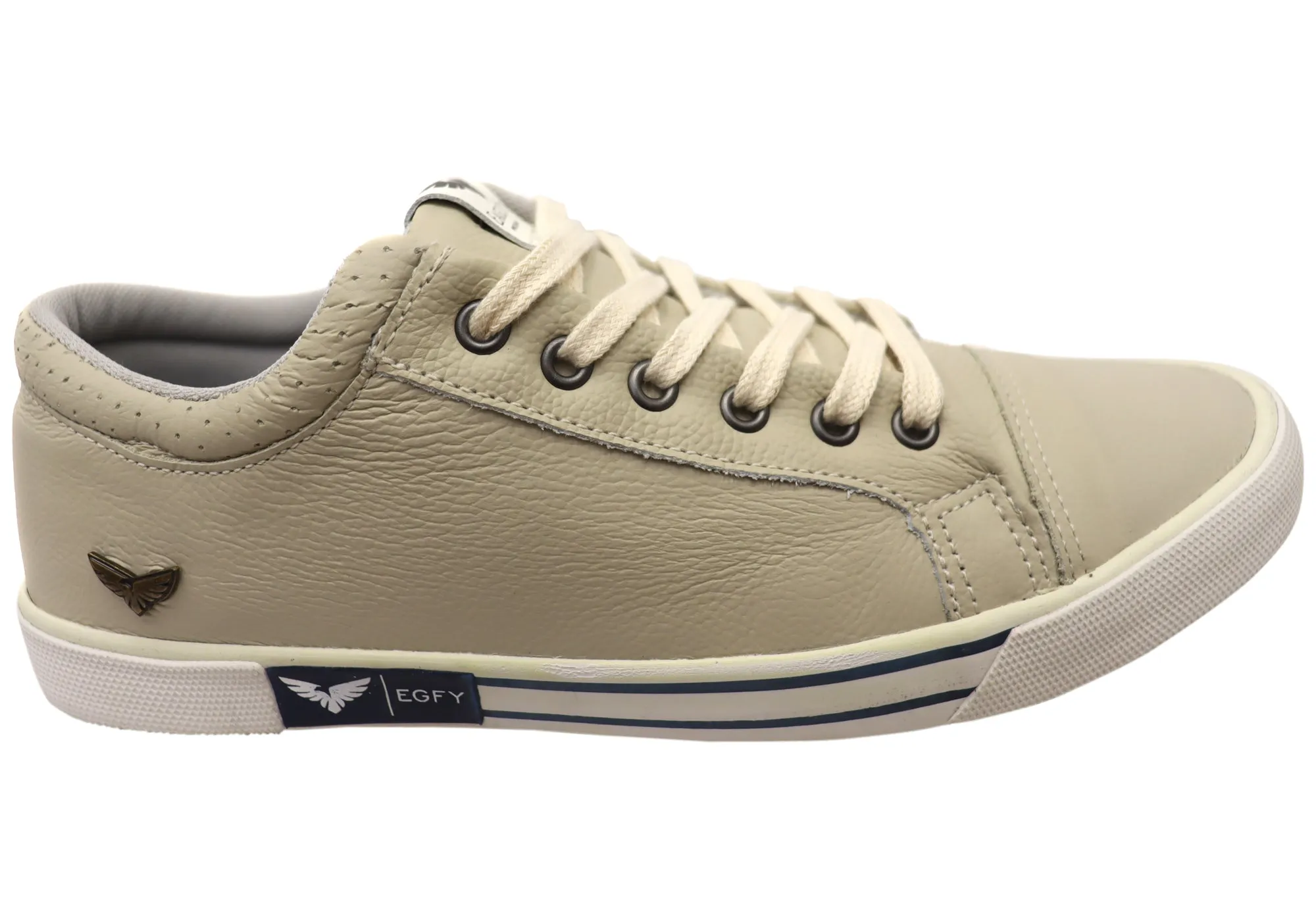 Neutral Base Eagle Fly Kenny Mens Comfortable Lace Up Casual Shoes Made In Brazil
