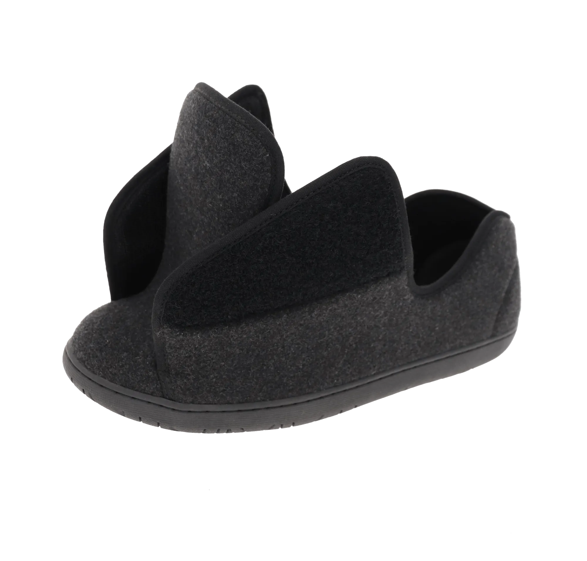The Doctor 2 Extra-Depth Slipper in Blackwool - by Foamtreads Retro Core Sole Soft