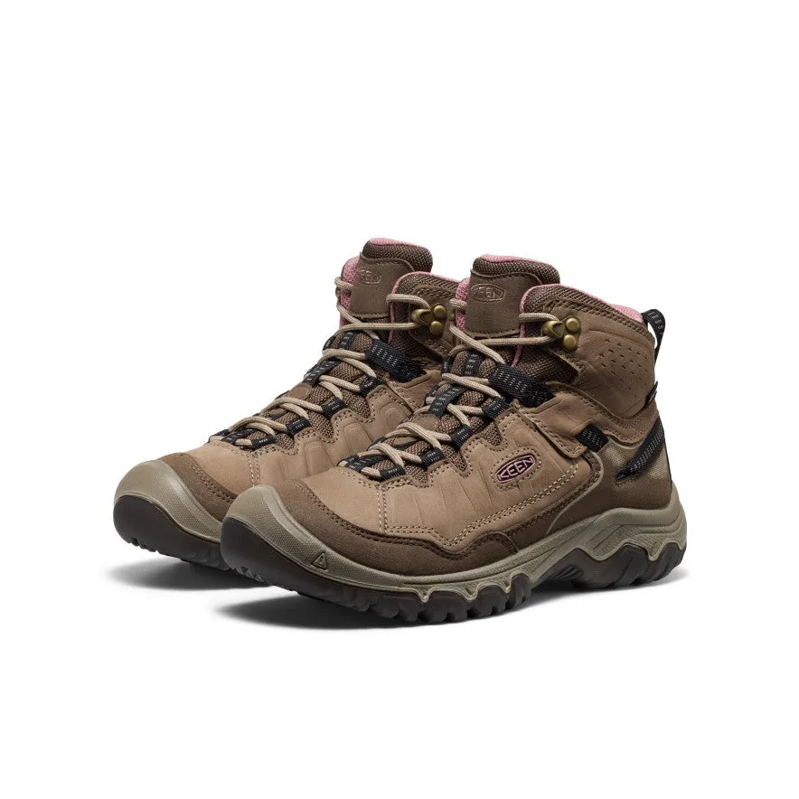 Women's Targhee IV Waterproof Hiking Boot  |  Brindle/Nostalgia Rose Light