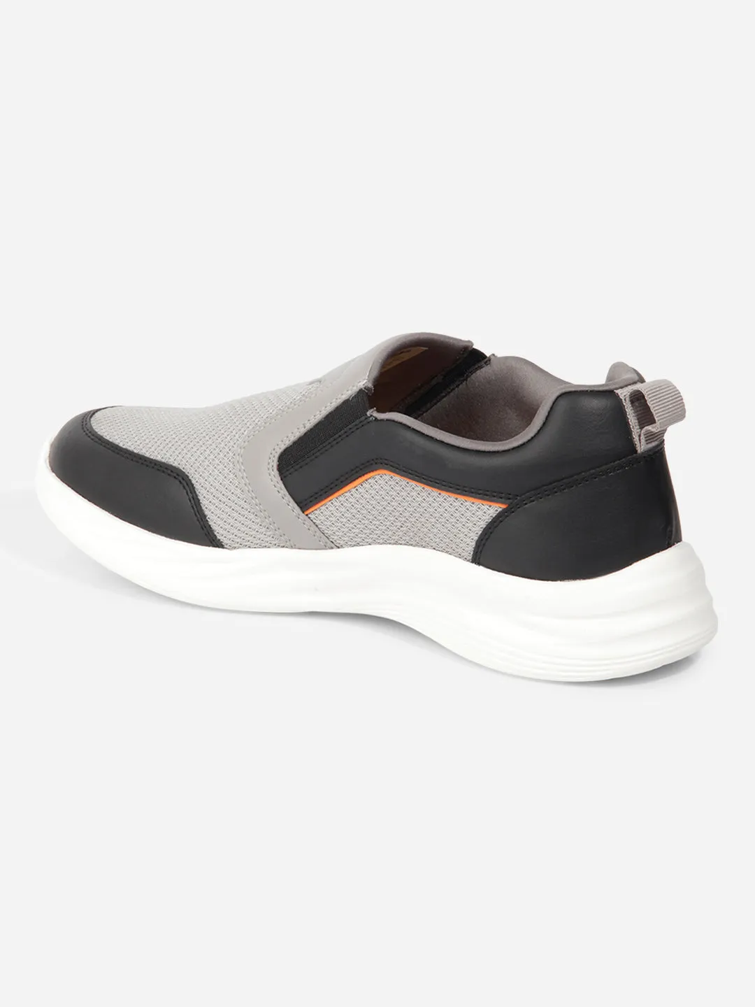 Strong Stride Men's Grey Black Slip On Sneakers IX7130