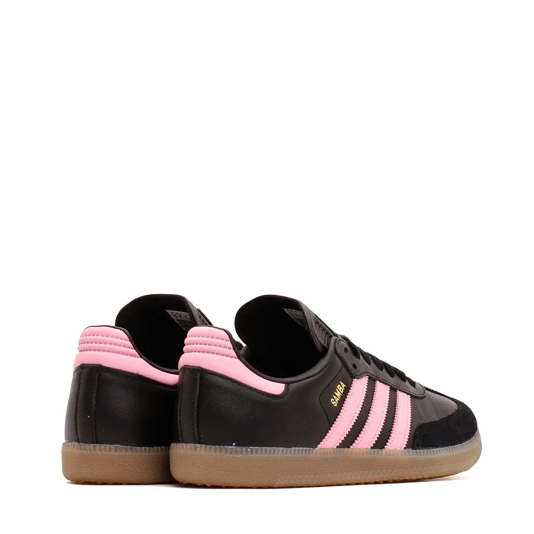 Adidas Men Samba Inter Miami CF Lionel Messi Black Pink IH8157 Old School Peace Step