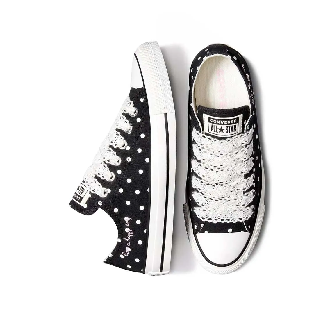 Supportive Core Active People Converse - Women's Chuck Taylor All Star Polka Dots Low Top Shoes (A12570C)