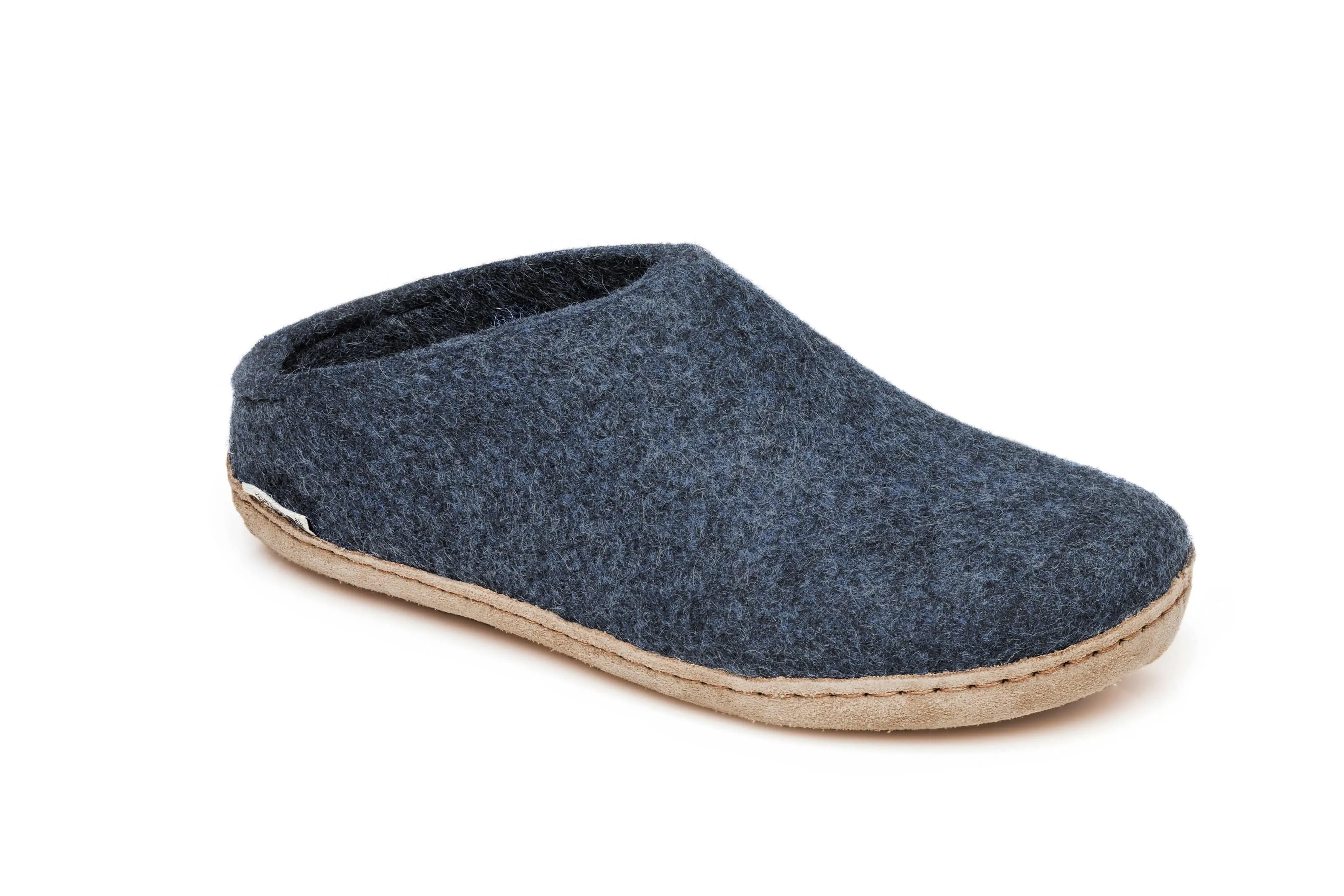 Stable base Light Step Glerups Slippers: Slip-on, Denim, Leather B-10-00