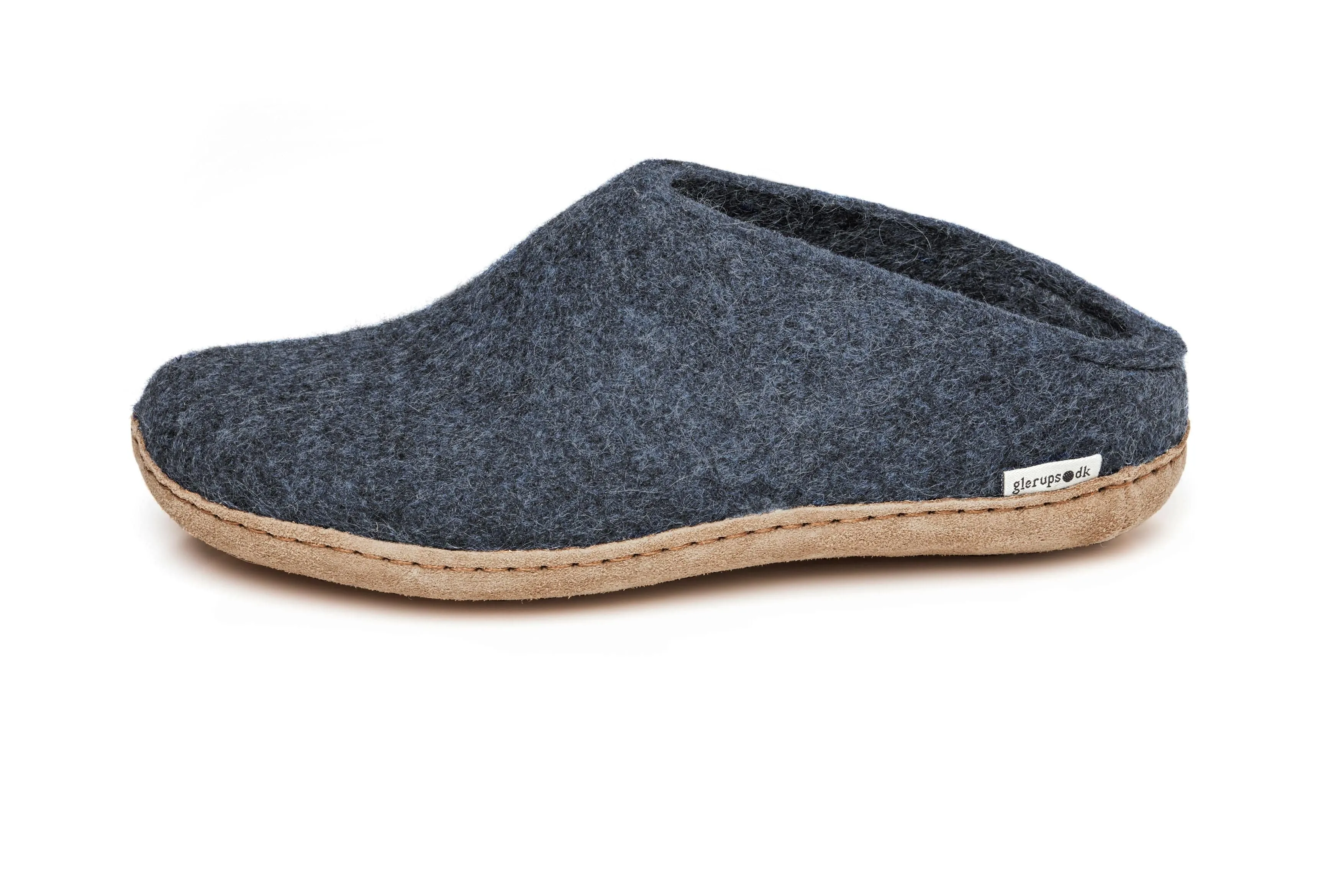 Glerups Slippers: Slip-on, Denim, Leather B-10-00 Light Run