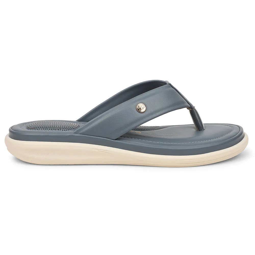 Sand Move Bold Neon Healers Sky Blue Casual Slipper For Women SSAL-3 By Liberty