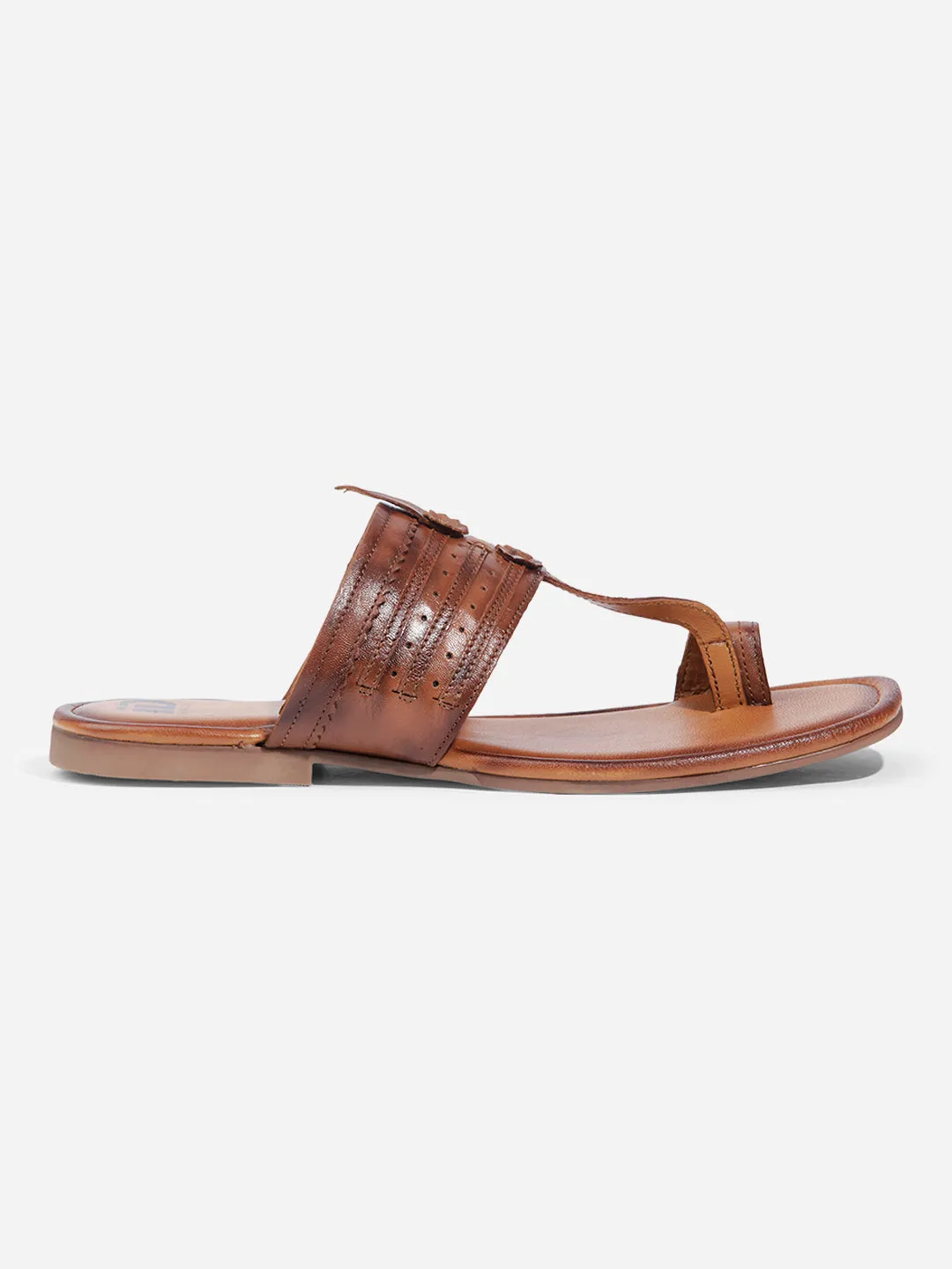 Cushioned Base Health Focused Men Tan Sandal / Slipper (ID4231)