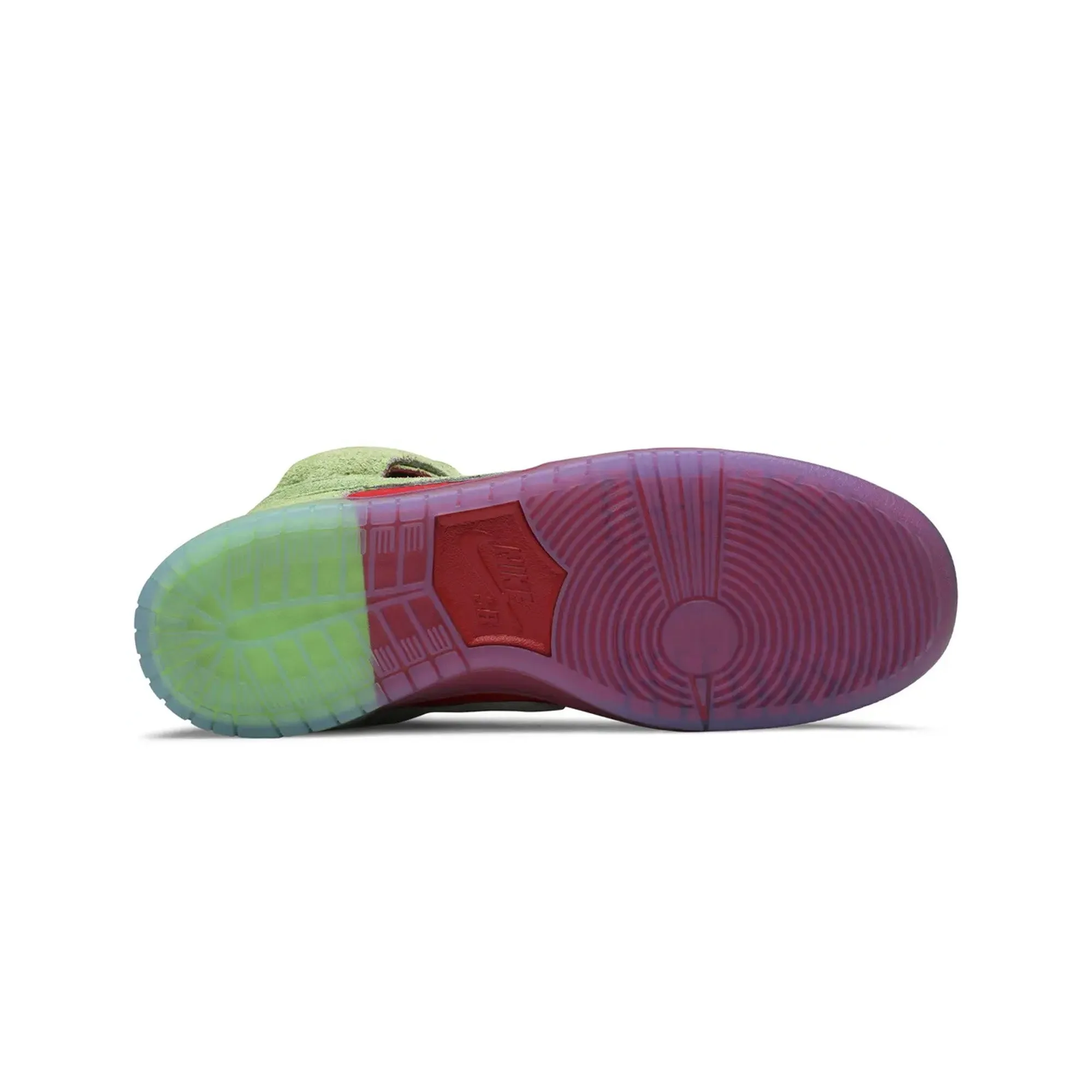 Love Glow velcro Nike SB Dunk High 'Strawberry Cough' (2021)