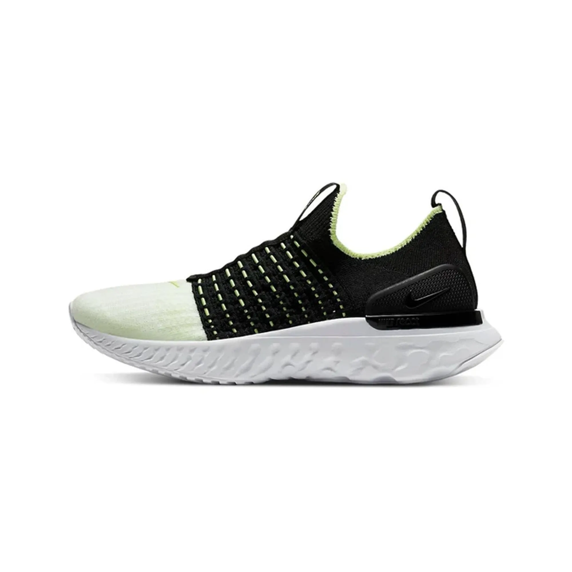 Foot Ease Zip Fast React Phantom Run Flyknit 2 'Black Volt' W