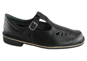 Harrison Indiana II T-Bar Junior Girls Leather School Shoes Comfortable Wear