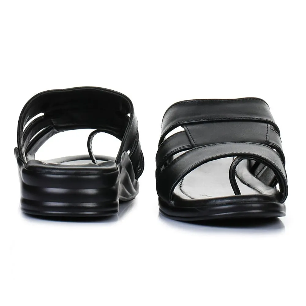 Coolers Casual (Black) Slippers For Men 7123-120 By Liberty Low Rise