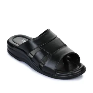 Coolers Casual (Black) Slippers For Men 7123-120 By Liberty Rain Guard