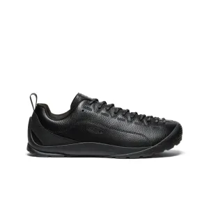 High Cushioning Enhanced Ankle Support Men's Jasper Sneaker  |  Black Smooth Leather