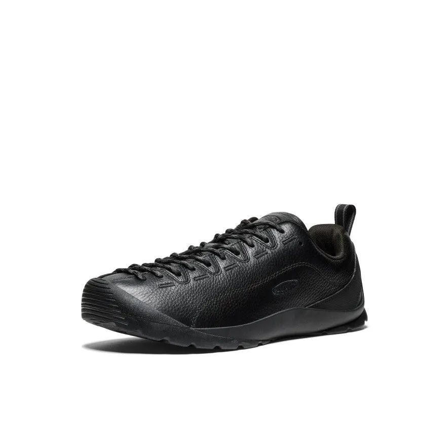 Men's Jasper Sneaker  |  Black Smooth Leather Anti Odor Treatment