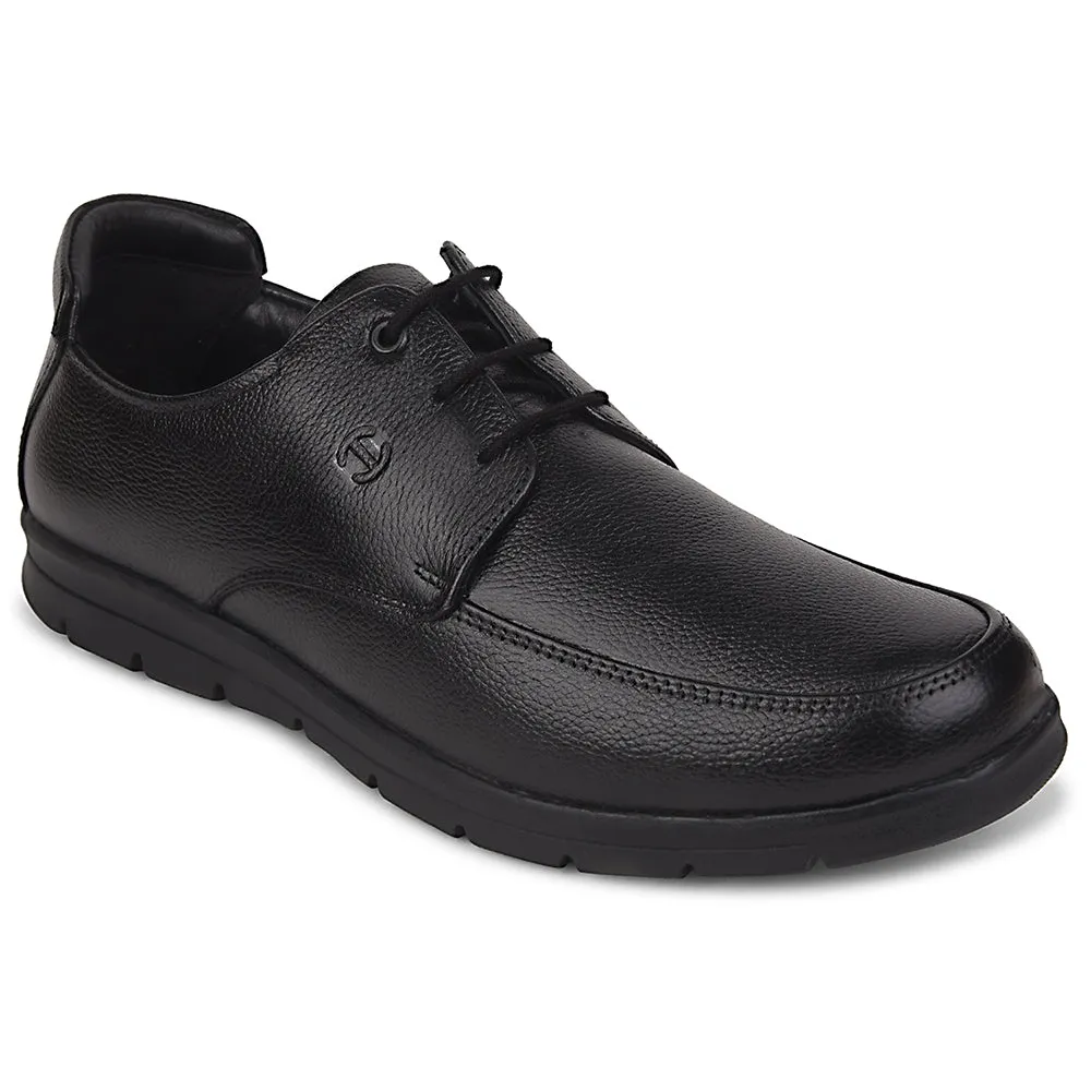 Grip Sole Dinner Date Healers Black Formal Lacing Derby Shoes For Men J757-15 By Liberty