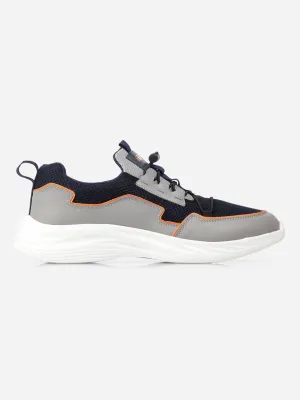 Chill Mode Wear   Resistant Men's Navy Grey Textured Mesh Sneakers IX7131