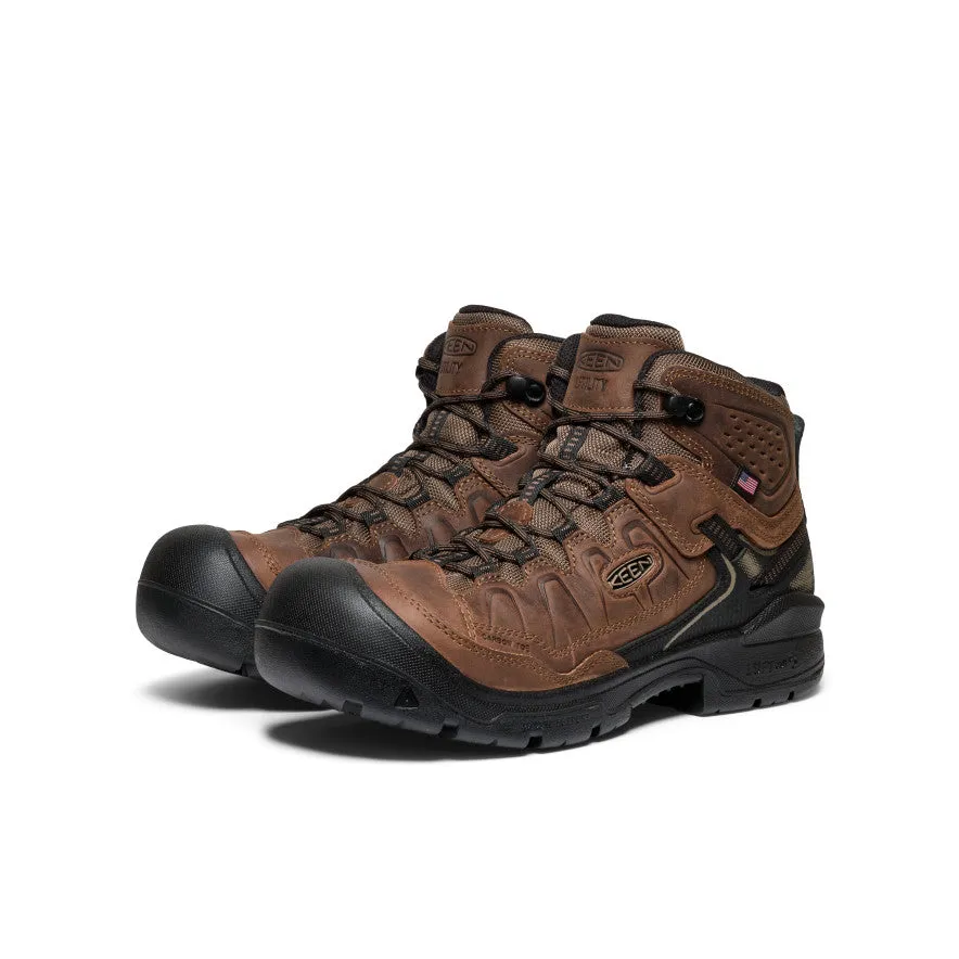 Men's Targhee IV Waterproof Work Boot (Carbon Toe)  |  Dark Earth/Black Supportive Core Office Workers