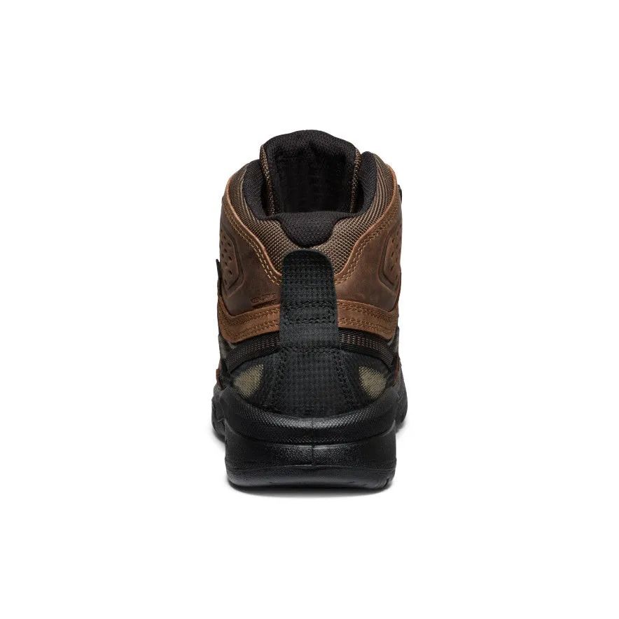 Men's Targhee IV Waterproof Work Boot (Carbon Toe)  |  Dark Earth/Black Night Glow Elegant Mood
