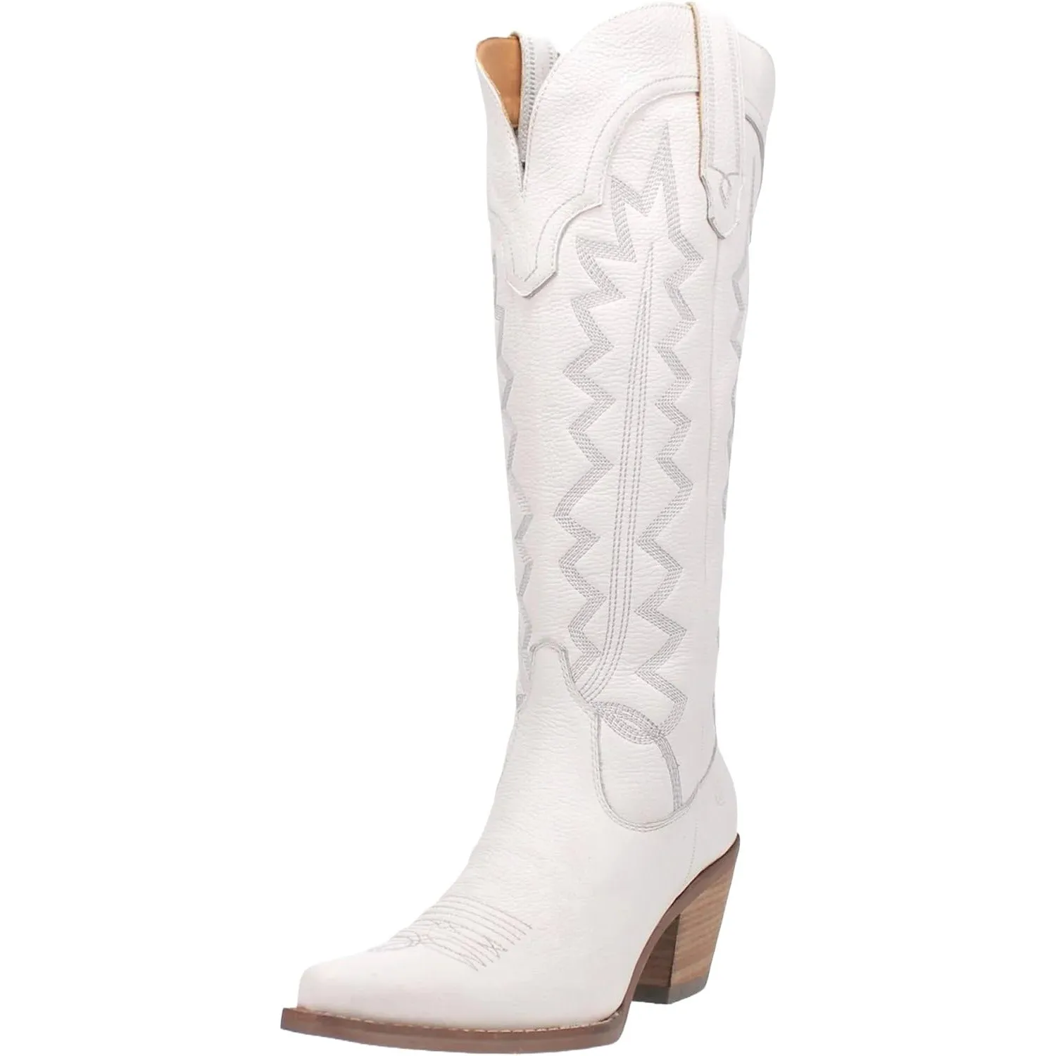 couple wear Feather Light Hiking Trails Dingo Ladies' Tin Lizzy Tall Western Boot