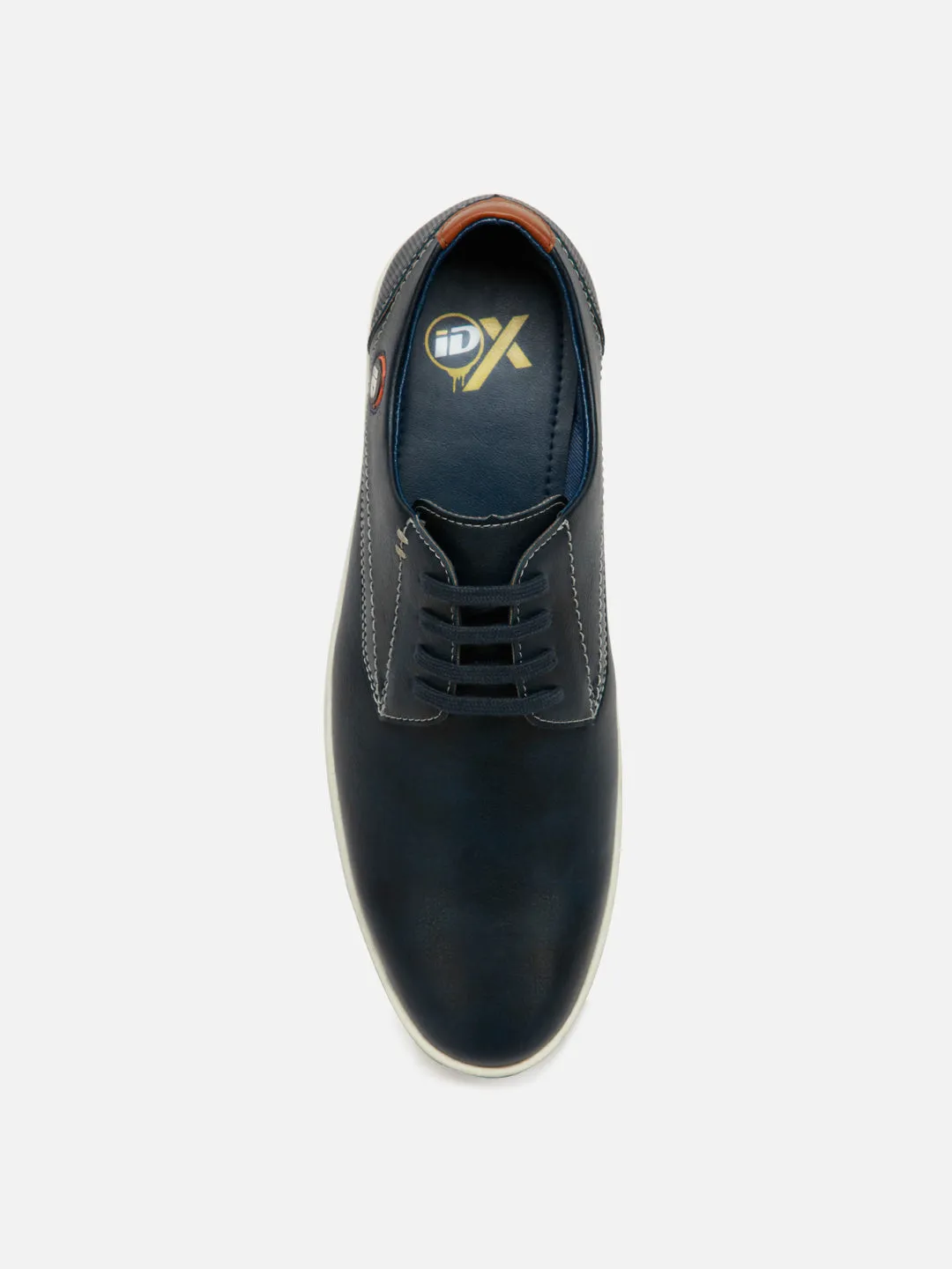 Snow Warm orthopedic Men's Navy Blue Regular Toe Lace Up Casual (IX1012)