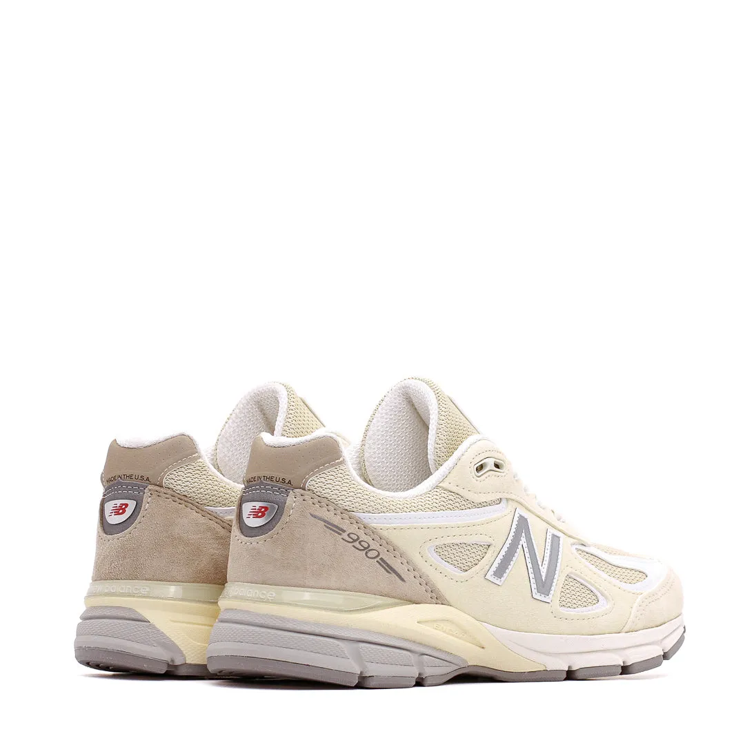 Waterproof Daily Walk New Balance Unisex 990v4 Limestone Made In USA U990TE4