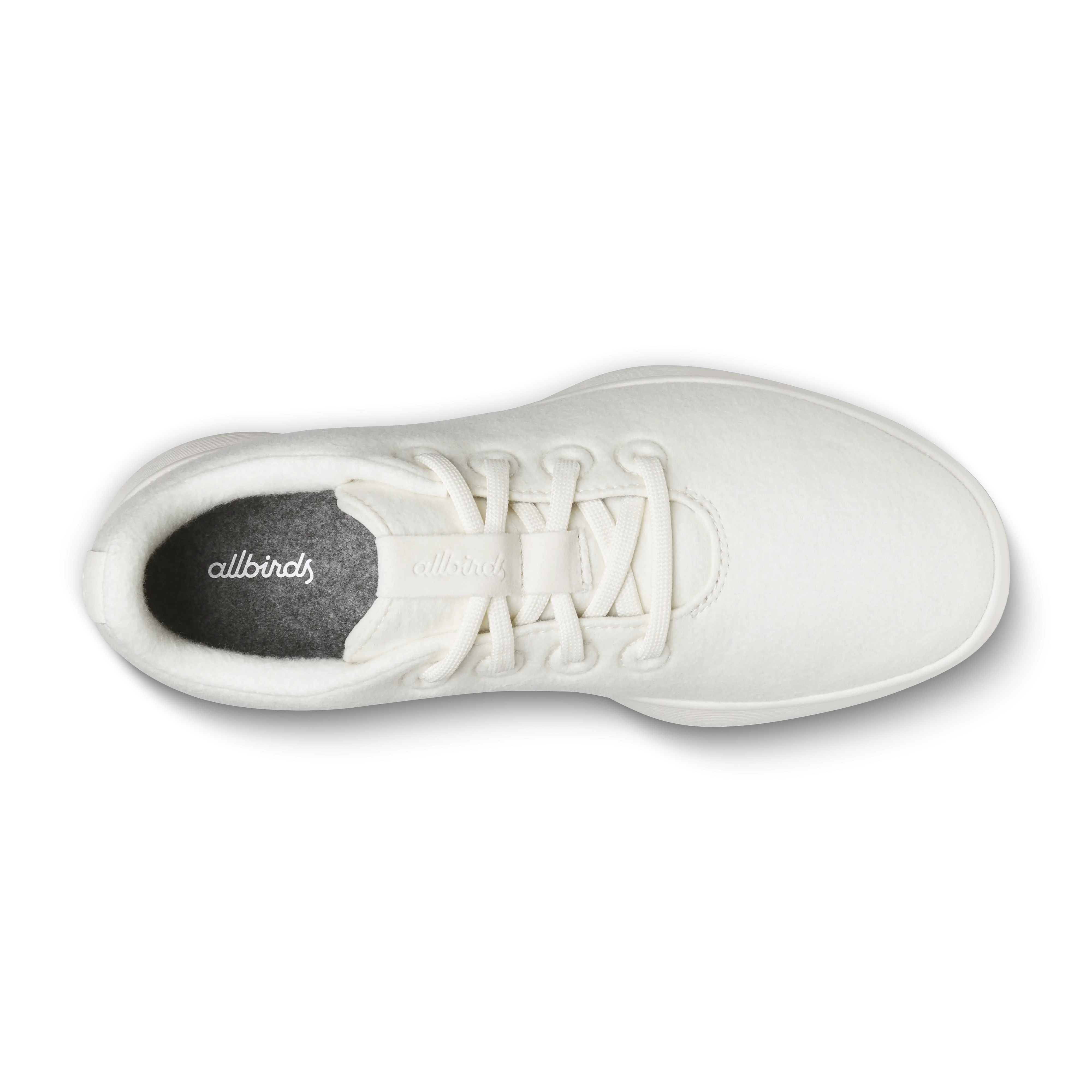 Women's Wool Runner NZ - Natural White (Natural White Sole) Secure Lace Lock Daily Wear