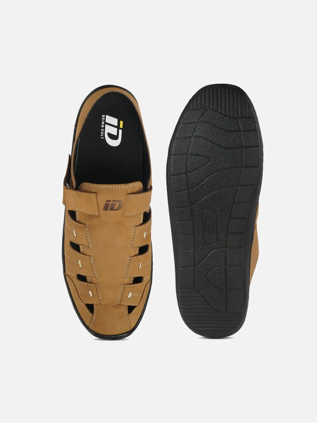 Cushioned Base Health Focused Men's Camel Mule Sandal (ID4070)