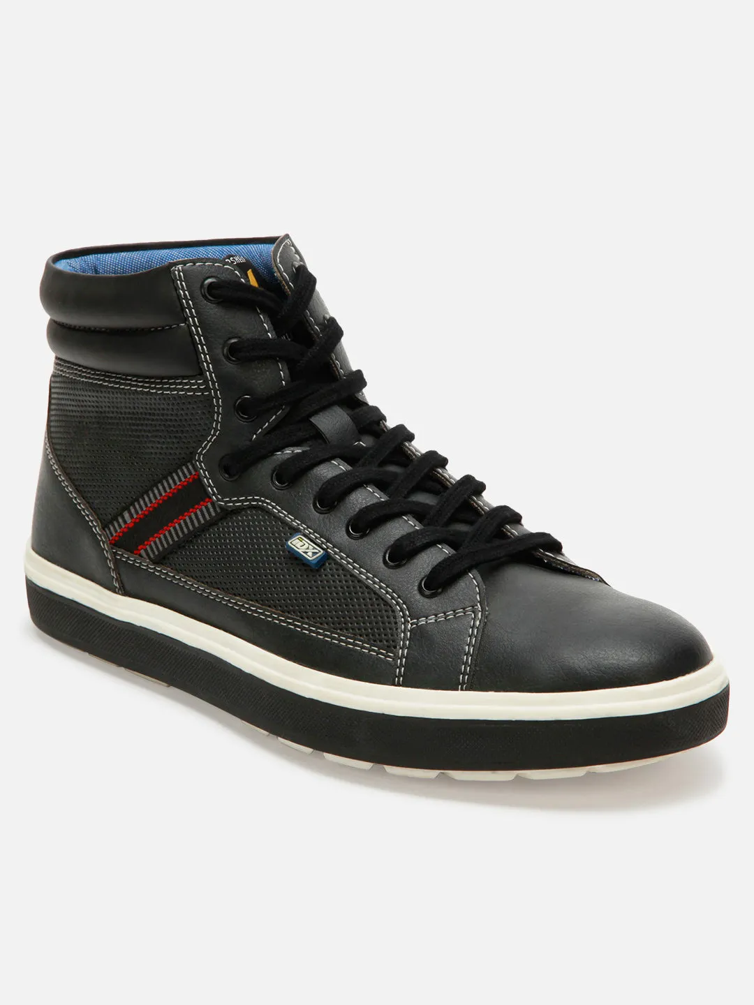 Men's Charcoal Black Low Top Lace Up Casual (IX1019) Sport Active Energy Rise