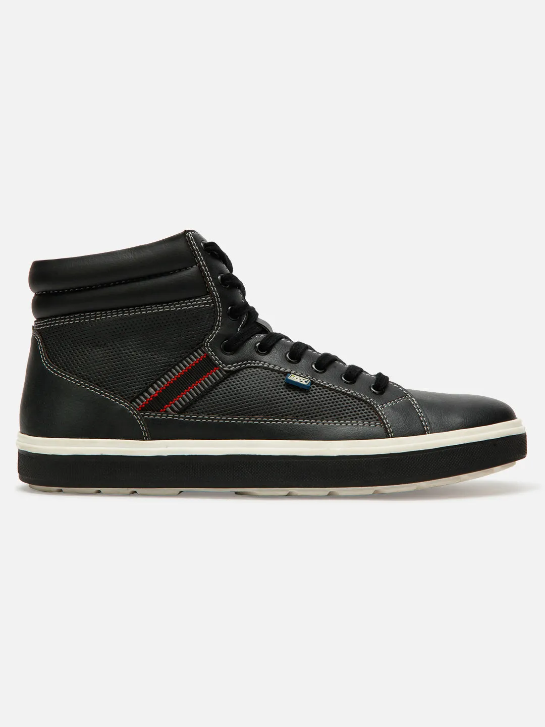 Men's Charcoal Black Low Top Lace Up Casual (IX1019) Quality