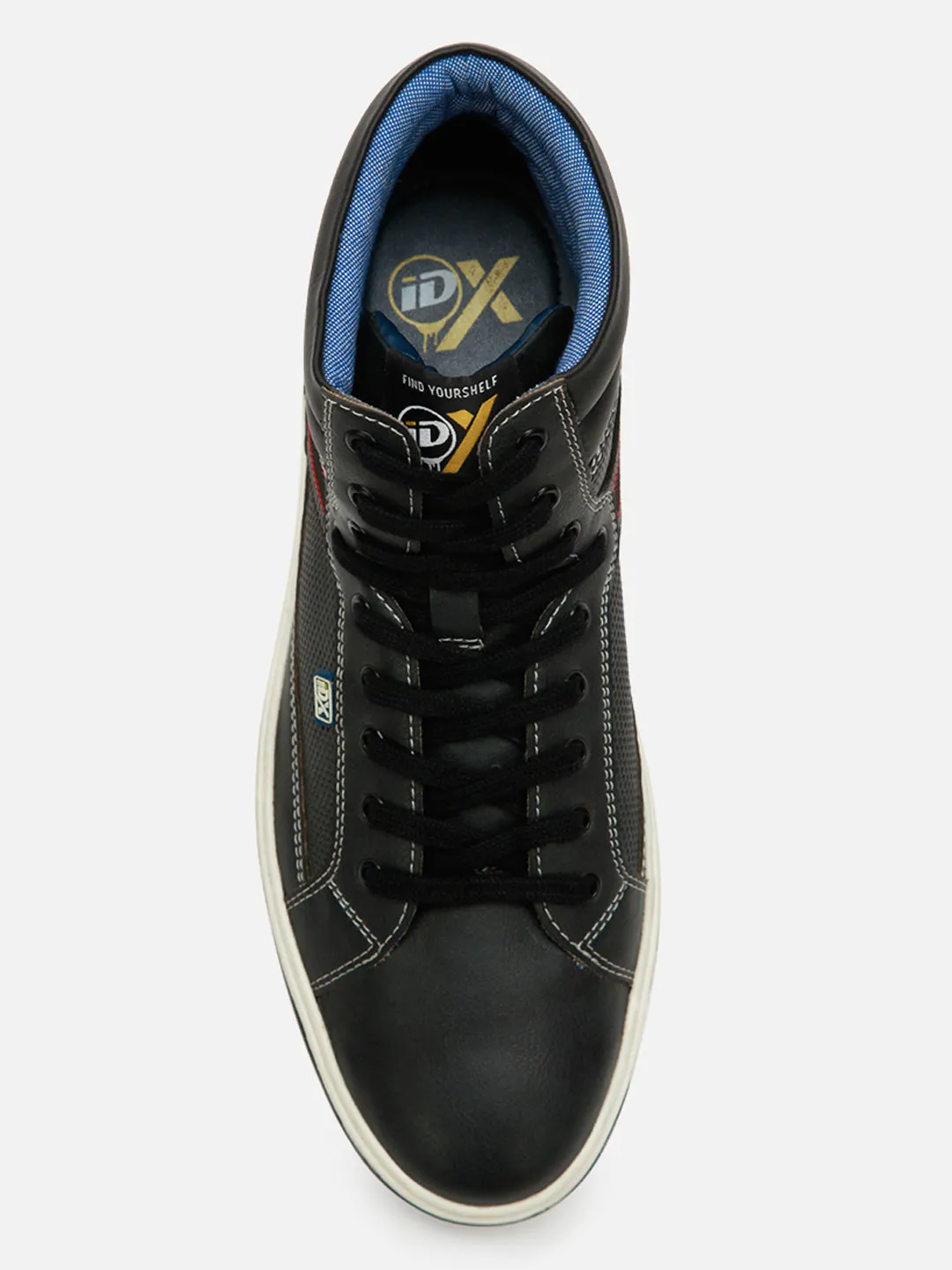 Path Free Men's Charcoal Black Low Top Lace Up Casual (IX1019)