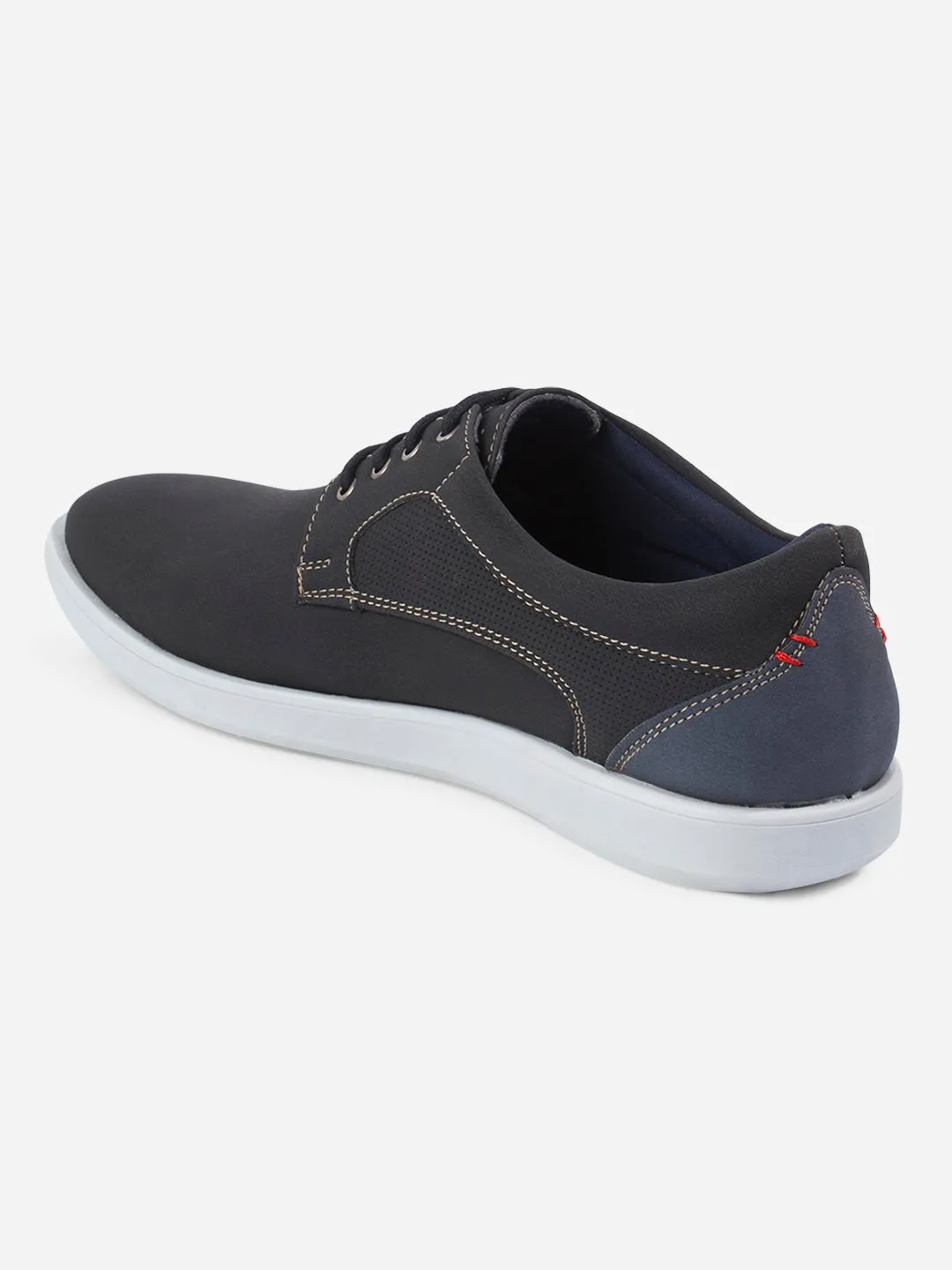 Comfort Run Men's Black Suede Finish Casual Lace Up (IX2146)
