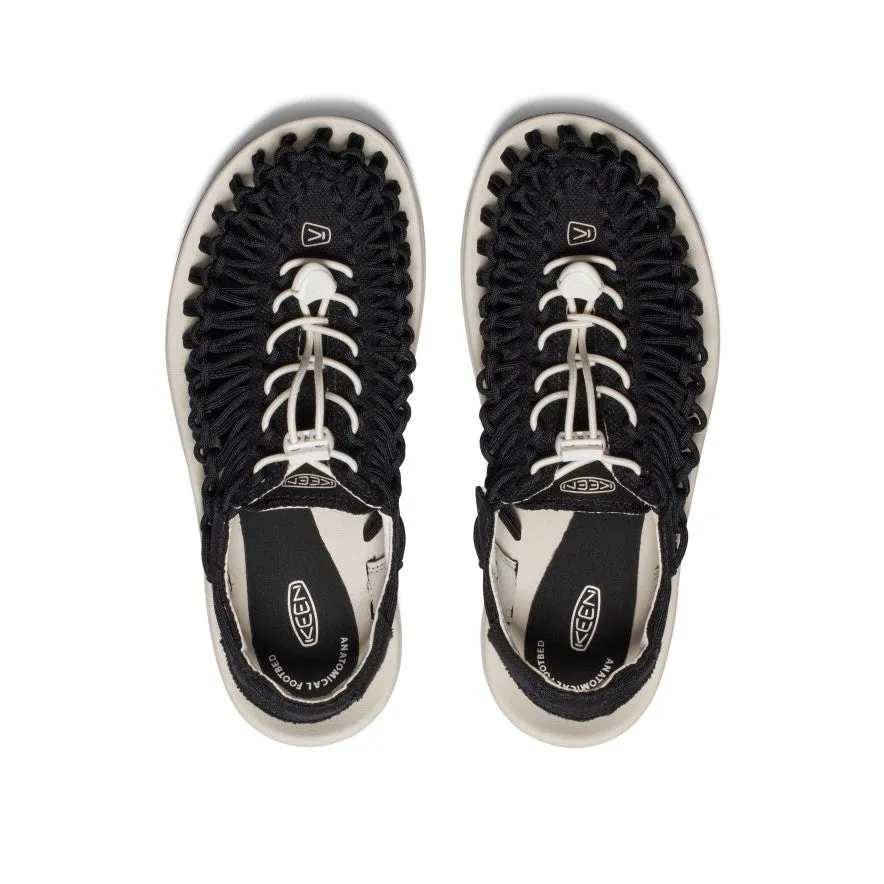 Durable Rubber Outsole Practical Design Women's UNEEK Canvas  |  Black/Birch