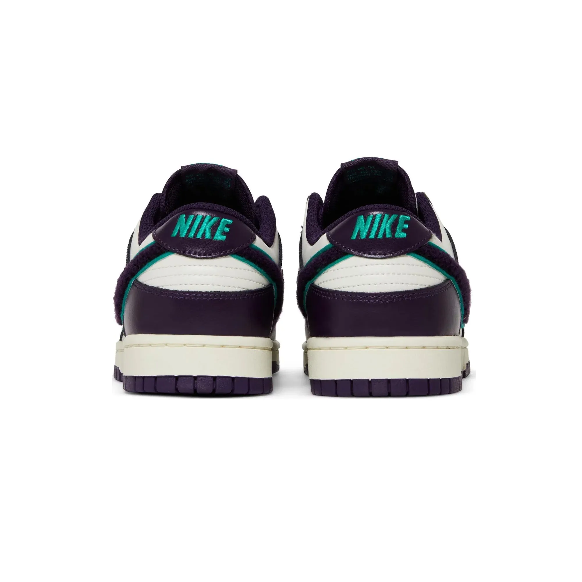 Nike Dunk Low Chenille Swoosh 'Sail Grand Purple' (2022) Toe box Feather Light Cold Weather