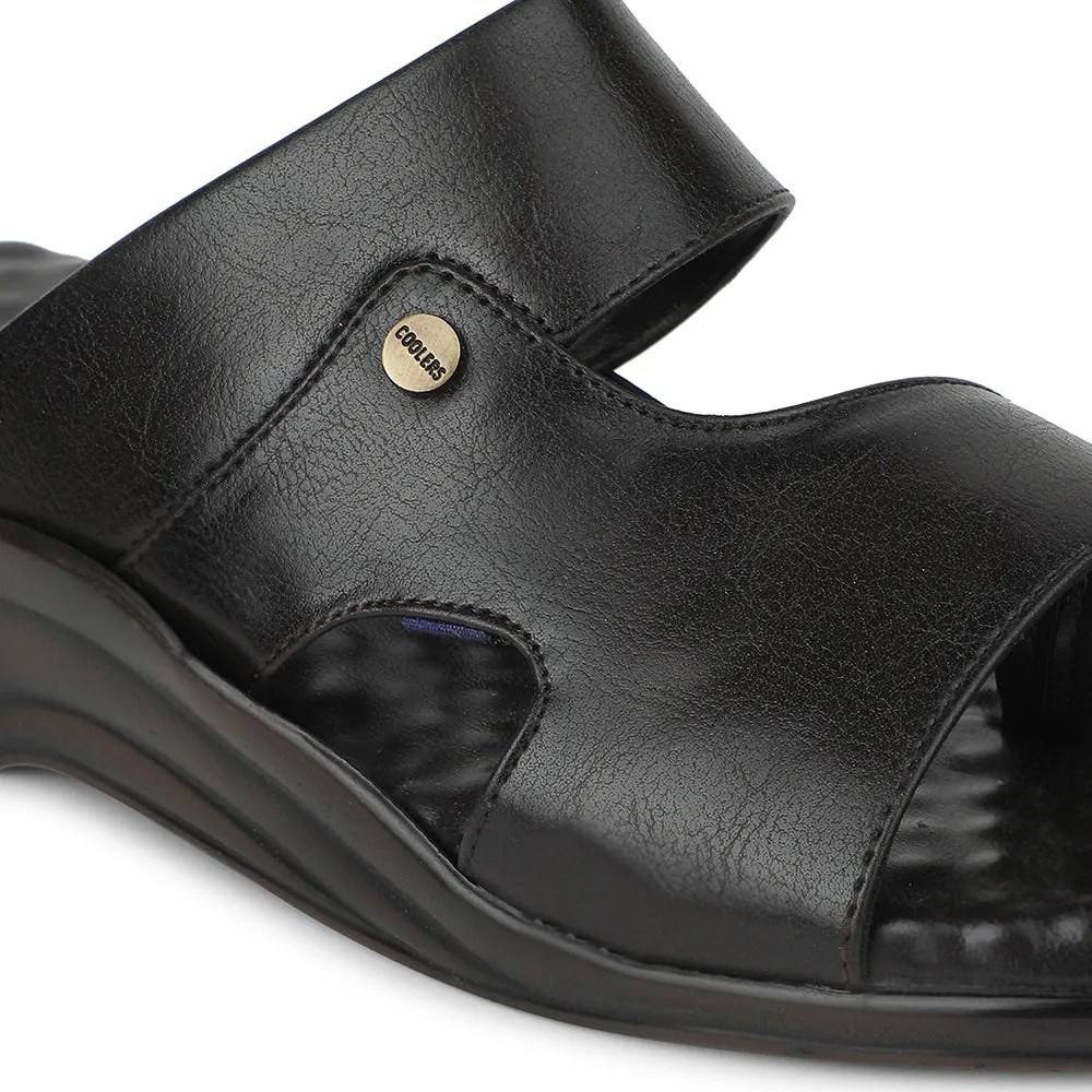 Base Edge Coolers Brown Casual Slipper For Men 7123-141 By Liberty