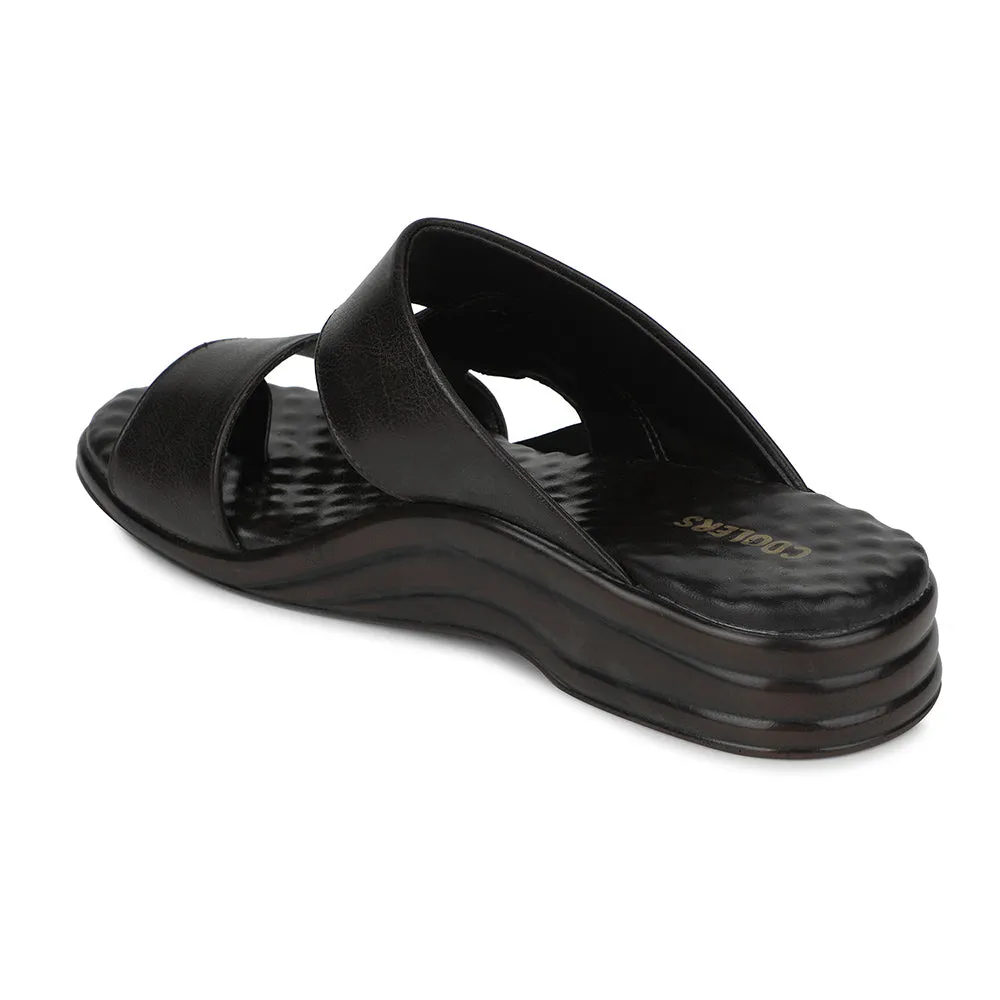 Coolers Brown Casual Slipper For Men 7123-141 By Liberty Stage Ready Korean Shade