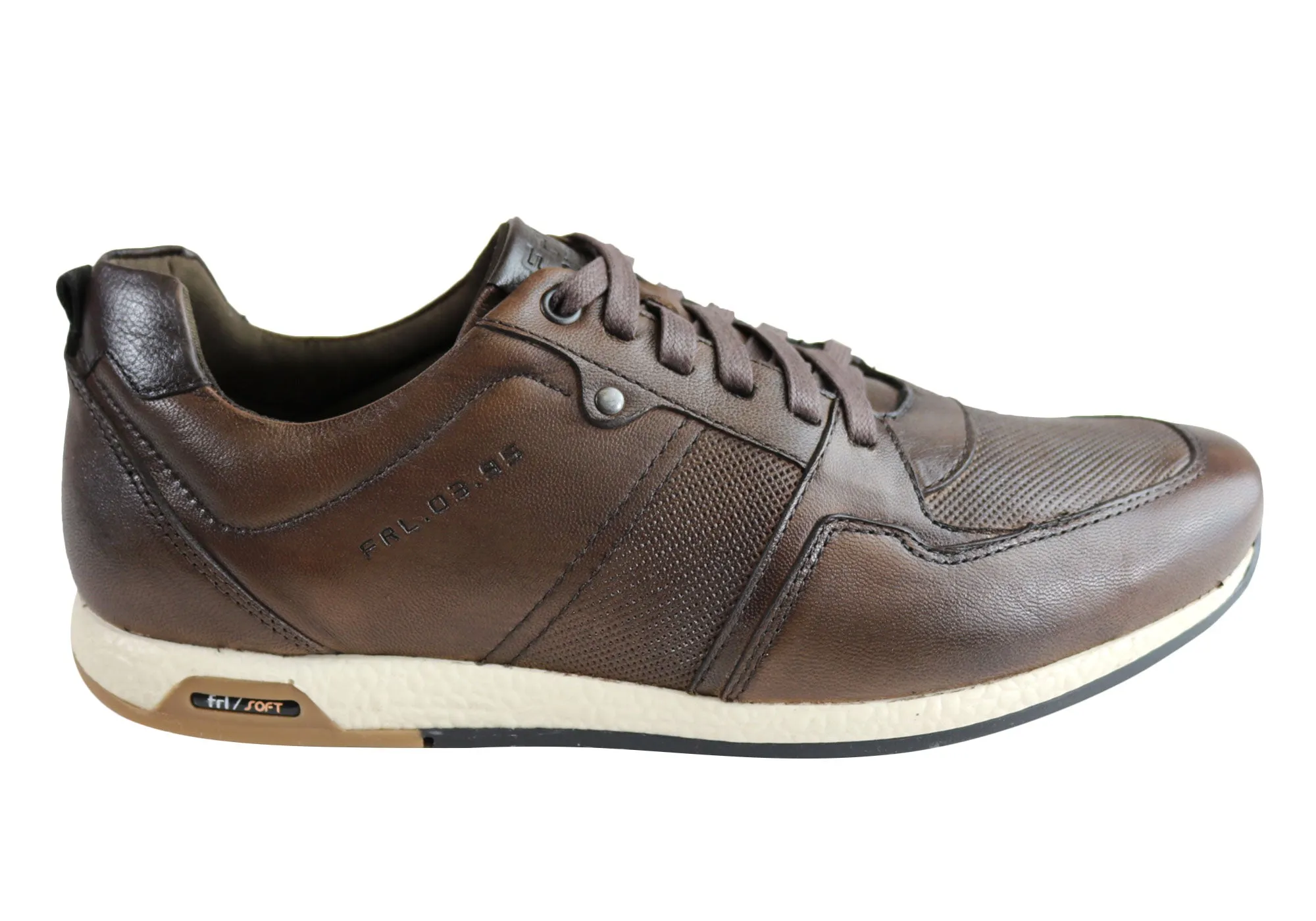 Fresh Vibes Run Errands Ferricelli Oscar Mens Leather Lace Up Casual Shoes Made In Brazil