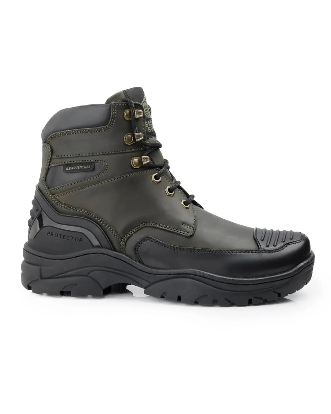 Bacca Bucci PROTECTOR Leather Motorcycle Boots for Men Gym Quick Stretchable