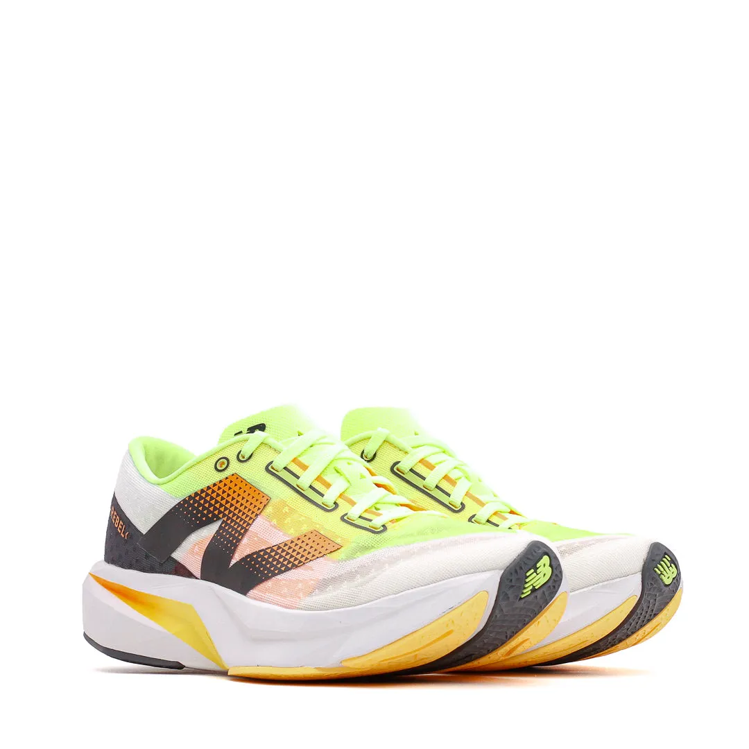 New Balance Men FuelCell Rebel v4 White Lime MFCXLL4 Quick Dash Comfortable Design