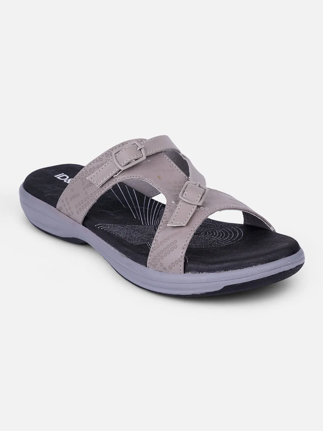 Women's Grey Comfort Sandals (IU6005) Easy Setup