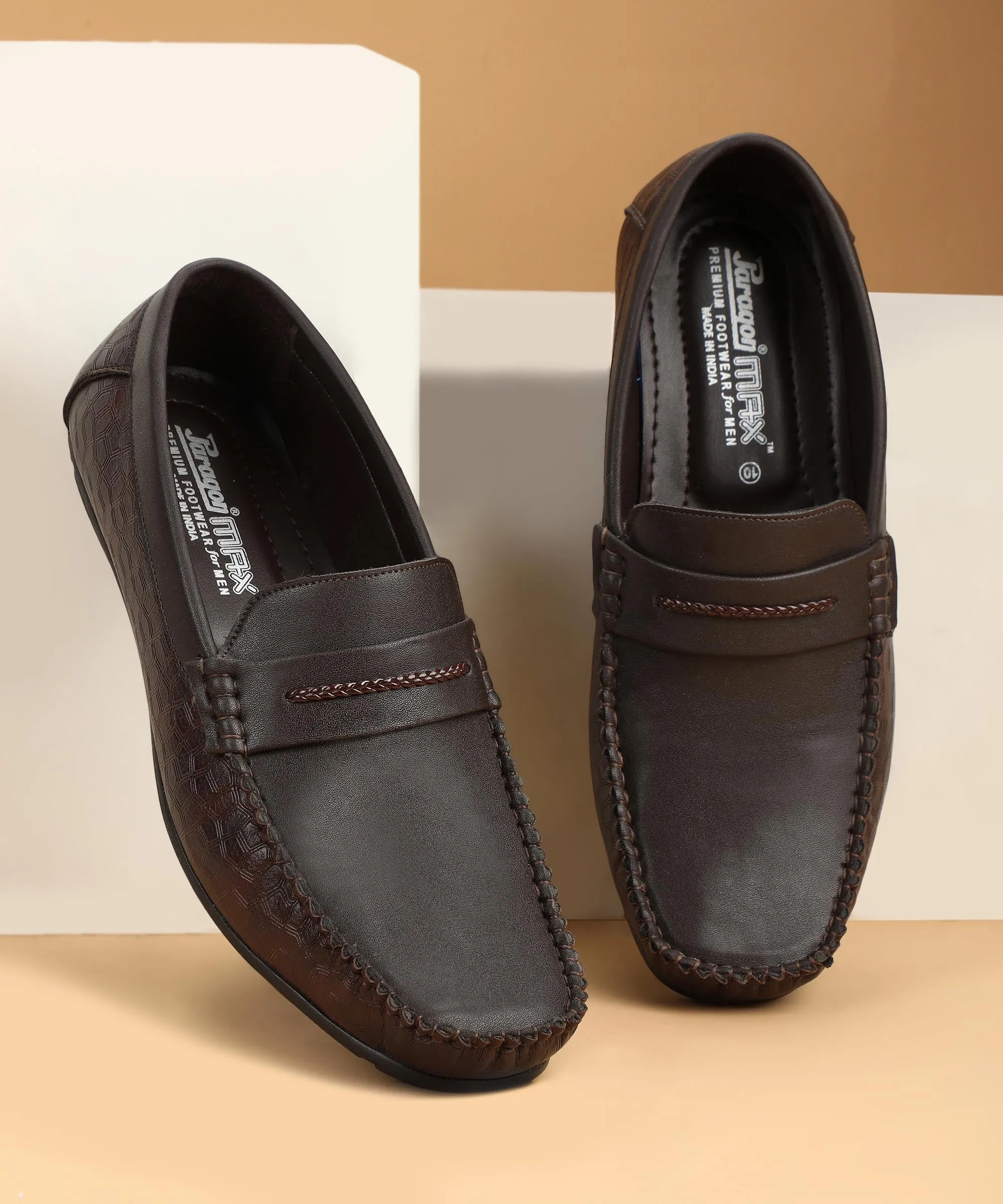 Paragon K11237G Men Loafers | Stylish Walking Outdoor Shoes | Daily & Occasion Wear | Smart & Trendy | Comfortable Cushioned Soles Bridge Walk