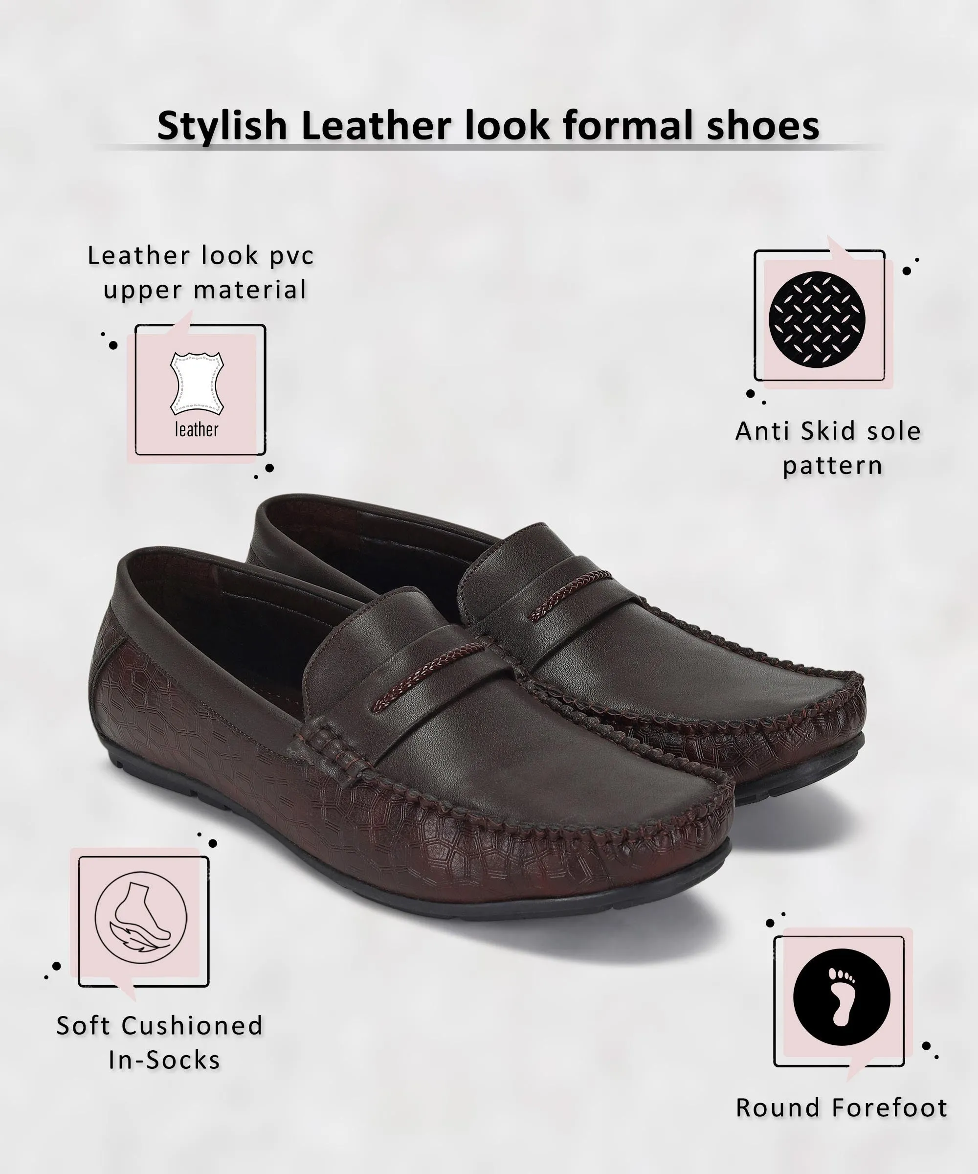Color Fun Outdoor Ready Paragon K11237G Men Loafers | Stylish Walking Outdoor Shoes | Daily & Occasion Wear | Smart & Trendy | Comfortable Cushioned Soles