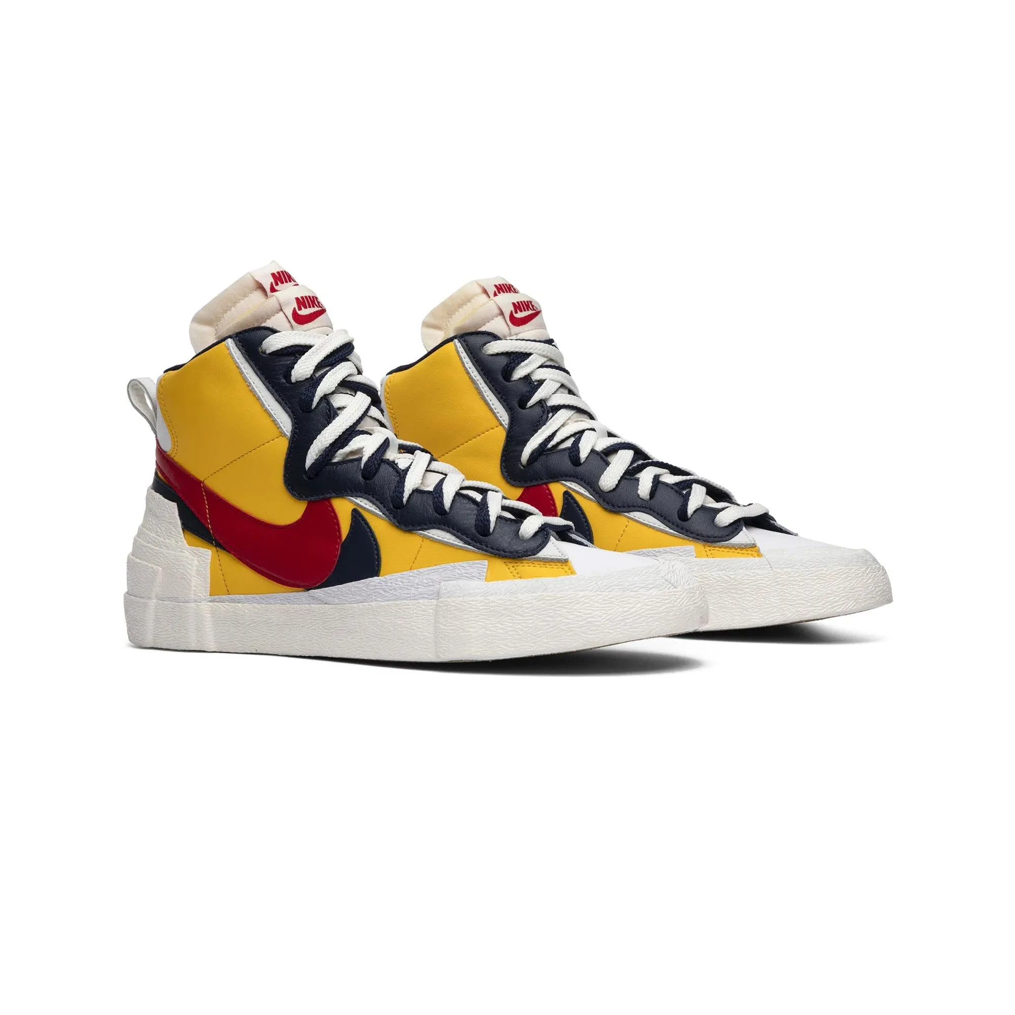 Shiny Tone construction Blazer Mid x Sacai - Yellow/Blue (New)