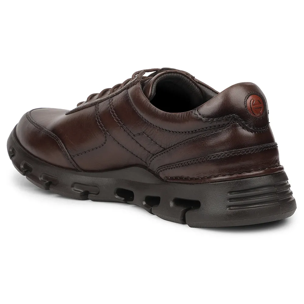 Street Edge Healers Dark Brown Casual Formal Derby Shoes For Men ASF-1 By Liberty