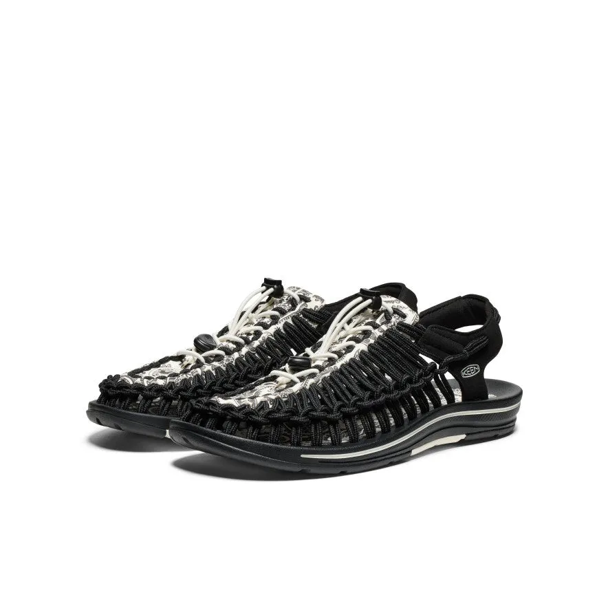 Men's UNEEK Sneaker x T.H.C.  |  Blk Raven Paisley Cushion Frame Street Mode